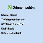 Techt Bi Stroen 4 Sterne Top-fewo 2 Wc Sauna Balkon 5 Min Zentrum Westerland