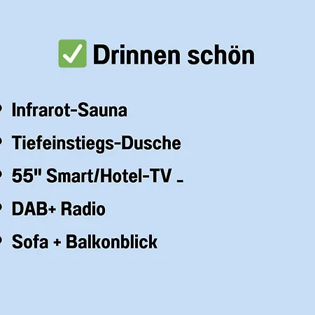 Techt Bi Stroen 4 Sterne Top-fewo 2 Wc Sauna Balkon 5 Min Zentrum Westerland