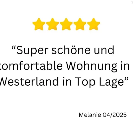 Techt Bi Stroen 4 Sterne Top-fewo 2 Wc Sauna Balkon 5 Min Zentrum Westerland