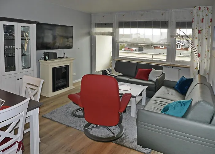 Apartament Techt Bi Stroen 4 Sterne Top-fewo 2 Wc Sauna Balkon 5 Min Zentrum Westerland