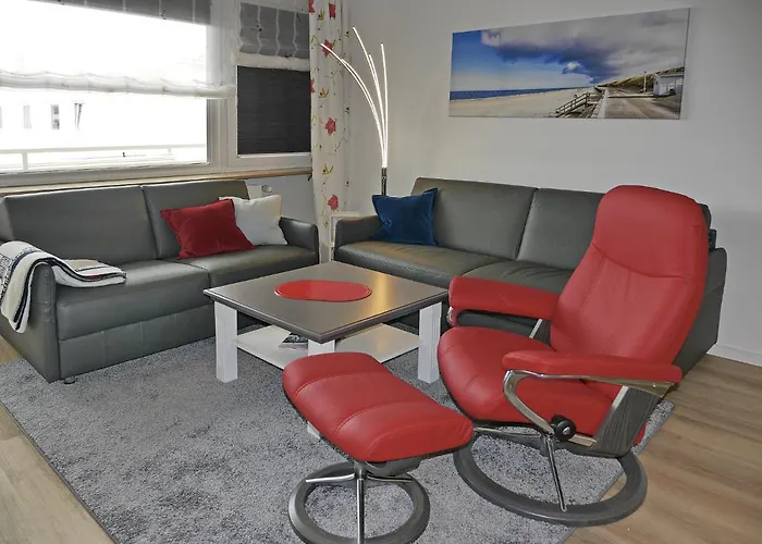 Techt Bi Stroen 4 Sterne Top-fewo 2 Wc Sauna Balkon 5 Min Zentrum * Westerland